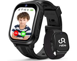 Ralio R5 Plus - GPS horloge kind - 4G - Smartwatch Kinderen Met Simkaart - Video bellen& SOS-knop - GPS Tracker Kind - Schoolmodus - Waterdicht Kinderhorloge - Stappenteller, Geofencing -Cadeaus voor Jongens en Meisjes