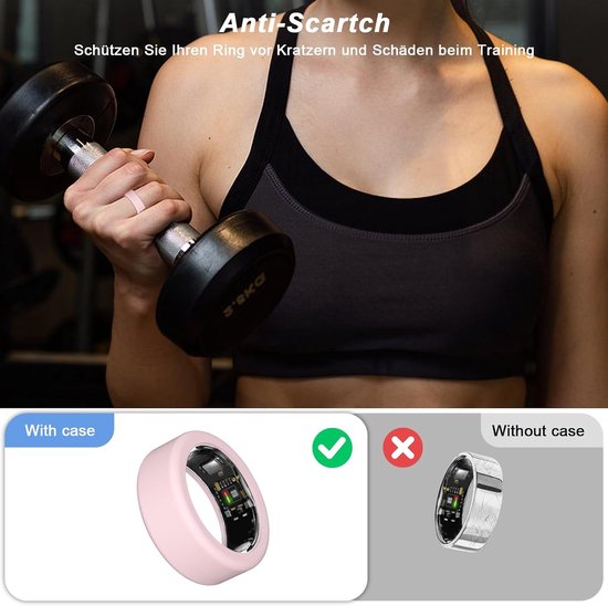 4 stuks Ring Protector Compatibel met Ultrahuman Ring AIR, verbeterde anti-val siliconen beschermhoes accessoires voor Ultrahuman Ring — afbeelding 3