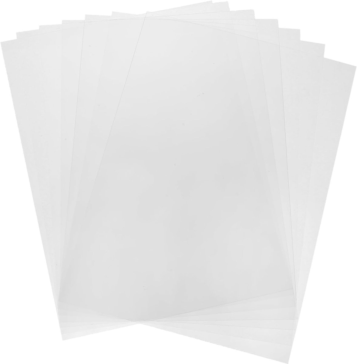 7 gekleurde kunststof bladen, transparante folie amber, formaat A4, kleurcorrectie-gel, lichtfilter, waterdicht, 39,6 x 20,3 cm, vellen om te knutselen (transparant)