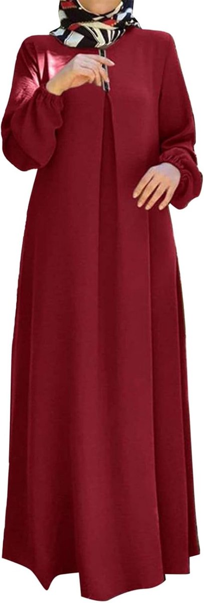 Islamitische kaftan maxi-jurk Dubai Ramadan Eid outfit gebedssjaal gewaad