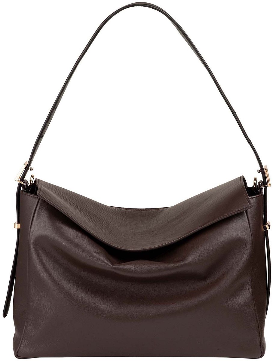 DuDu Schoudertas Leder 30 cm - Dames - brown