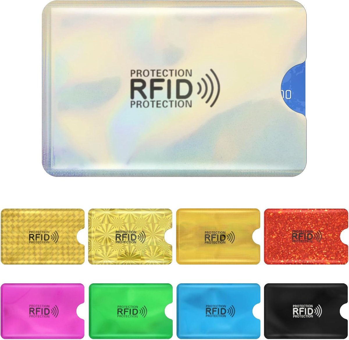 9 Stks Kleurrijke RFID Kaarthouder, Creditcard Protector, RFID Blokkerende Mouwen voor Creditcards, Debetkaart