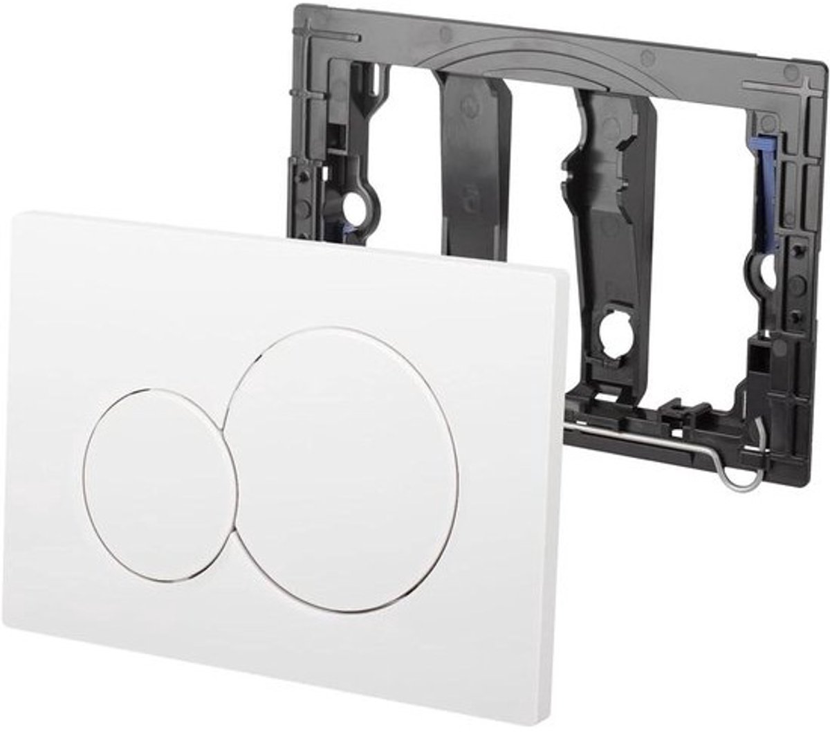 Drukplaat wc-bedieningsplaat - Geberit sigma 01 UP300 & 320 - 115770115 - wit - kunststof - 2 hoeveelheden spoeling .