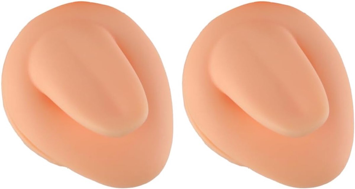 2 stuks tongpiercing display siliconen tool zachte siliconen model simulatie flexibele tong display voor het oefenen van piercing