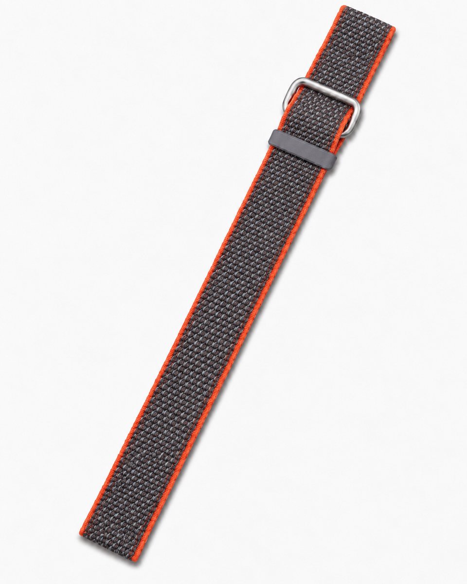 Bicep Strap voor Fitbit Air – Verstelbare Bovenarmband – Ademend Mesh – Sportband voor Hardlopen & Fitness – Oranje/Grijs