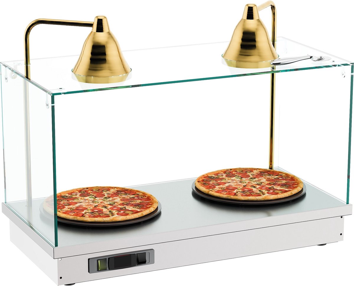 DROP-IN WARMHOUDPLAAT met 2 WARMHOUDLAMPEN - Combisteel 7178.2100 - Horeca & Professioneel