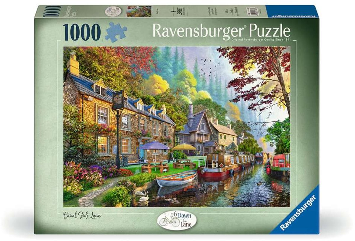 Ravensburger Puzzel -Down the Lane No.6 Ã¢â‚¬â€œ Langs het Kanaal - 1000 stukjes