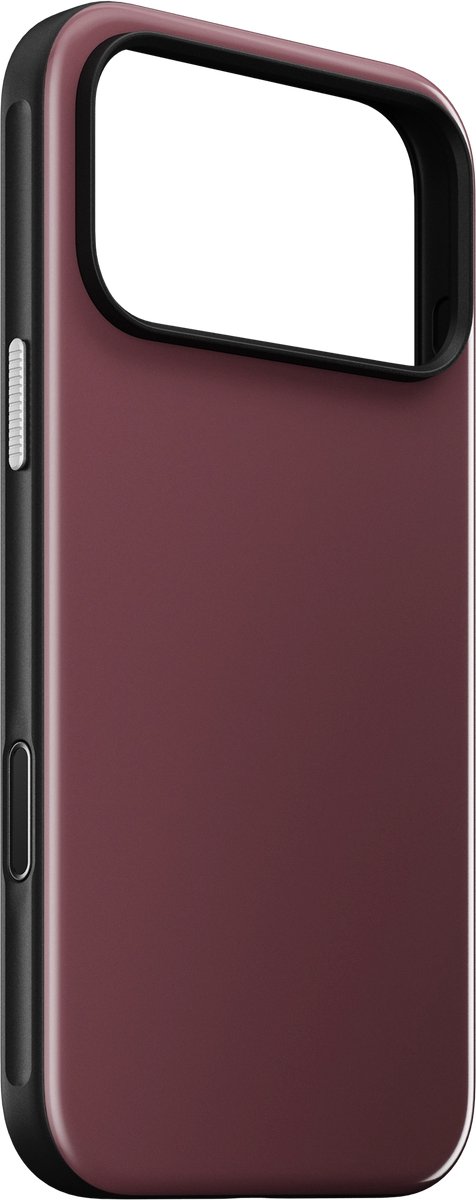 Nomad Sport hoesje iPhone 18 Pro Max – Bescherming tegen vallen van 2,5 meter – Compatibel met MagSafe en Qi opladen – Verwisselbare oranje zijknoppen - Rood
