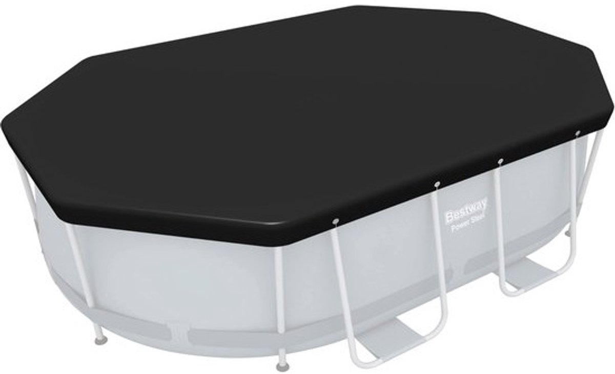 Solidchoice - Ovale Zwembadafdekking voor Bovengrondse Zwembaden 3.05m x 2.00m