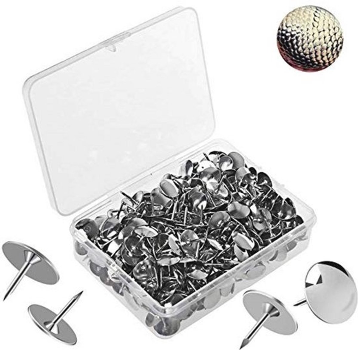500 Stuks Duurzame Metalen Punaises - 10mm Multifunctionele Duimsteken voor Memos en Foto's