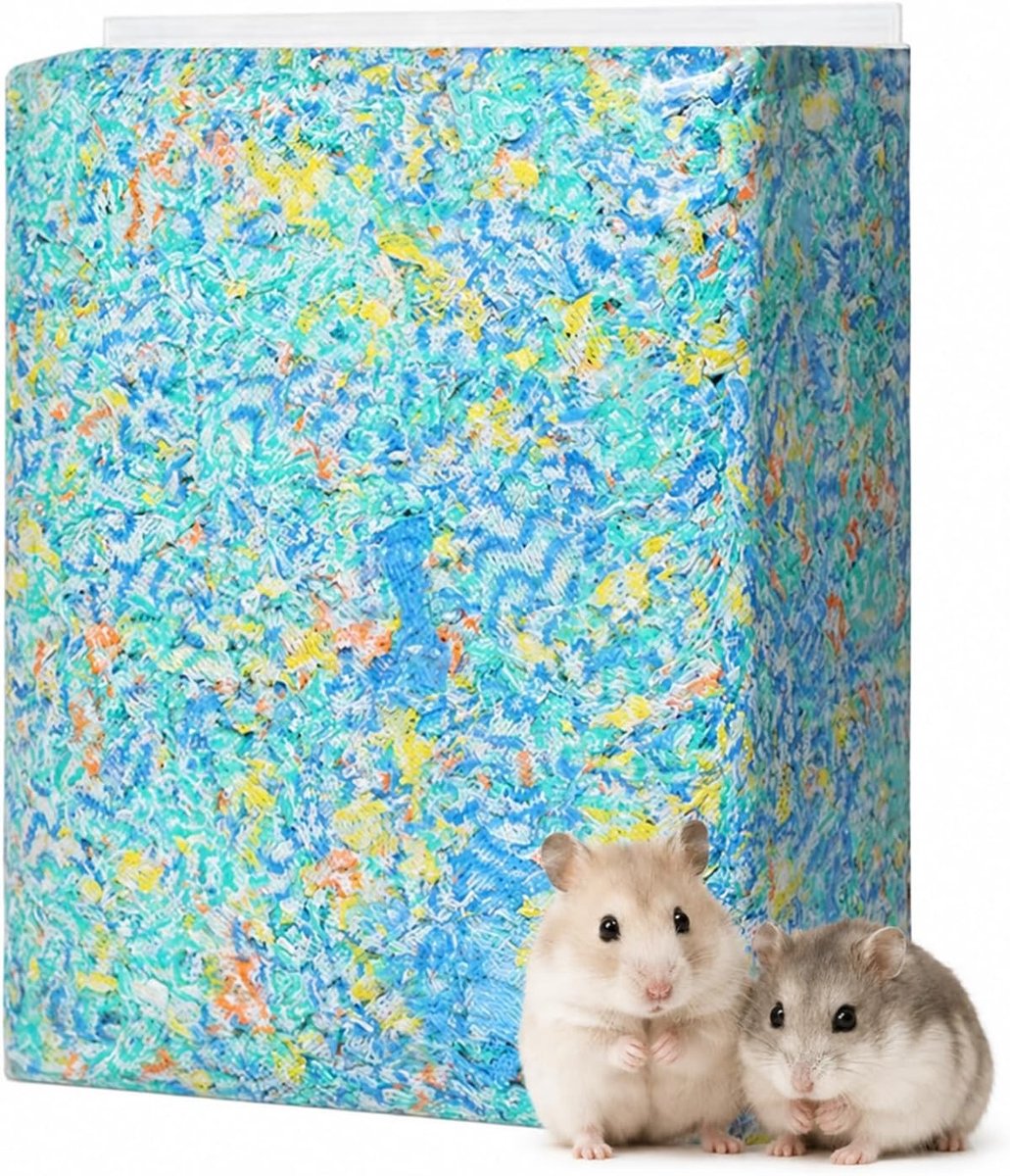 Katoenachtige Bodembedekking voor Kleine Dieren, Stofvrij en Absorberend, 900g Hamster en Konijn Litter