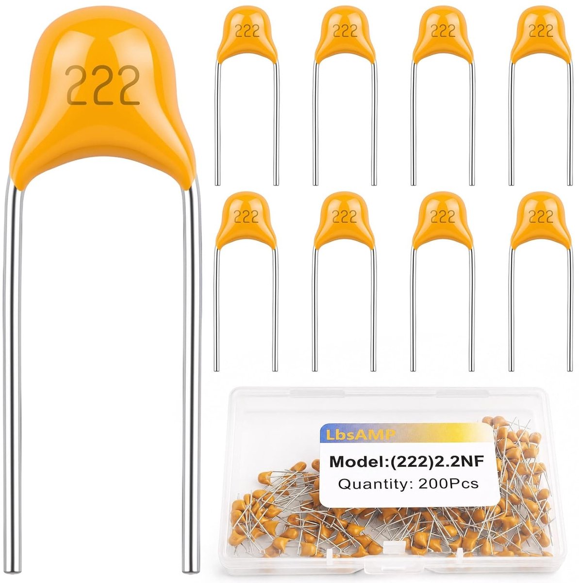 Keramische condensator 2.2nF 222 - Hoge kwaliteit, lage ESR, betrouwbare prestaties