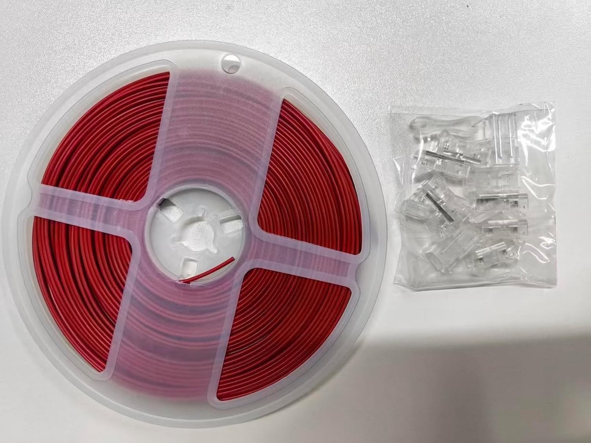 LED Verlengkabel 20 m voor 2-Pin LED Strips, Geschikt voor 5050 en 3528 SMD Verlichting, Flexibel en Duurzaam