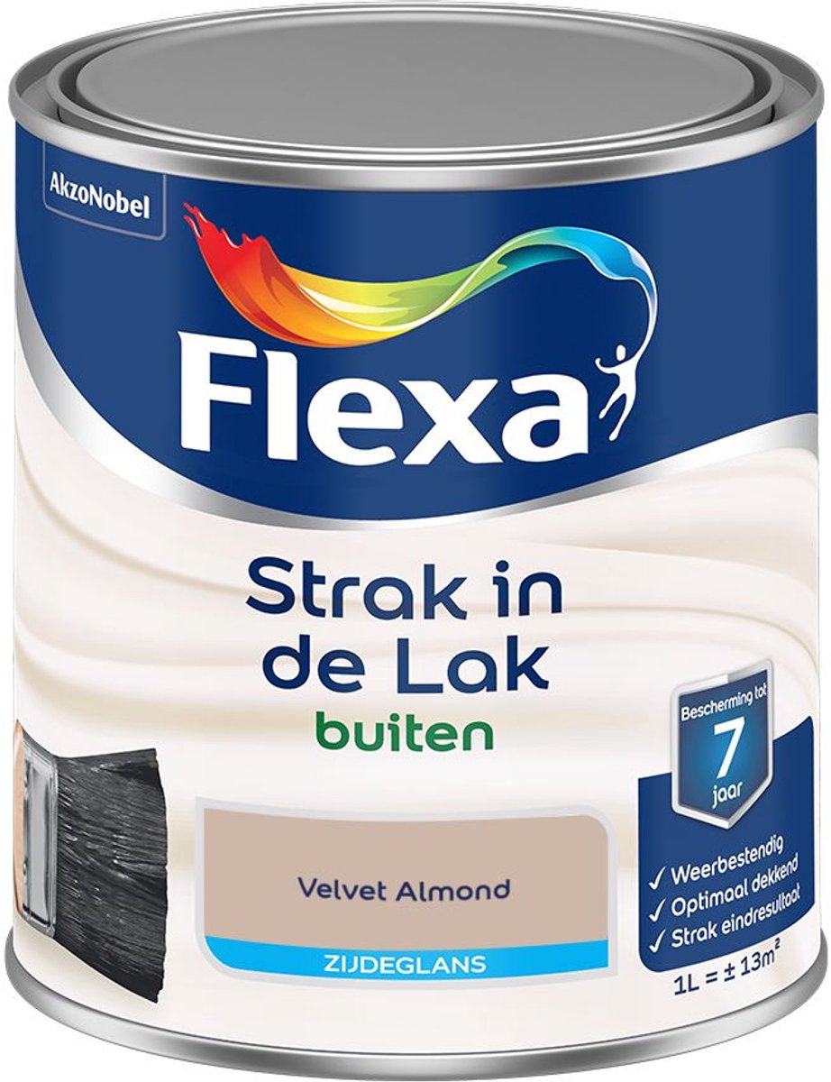 Flexa - Strak In De Lak Buitenlak Zijdeglans - Velvet Almond - 1 L - Kleur Van Het Jaar 2027