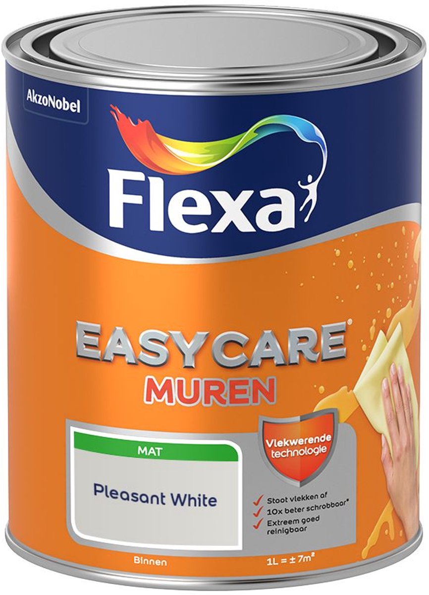 Flexa - Easycare Muren - Pleasant White - 1 L - Kleur Van Het Jaar 2027