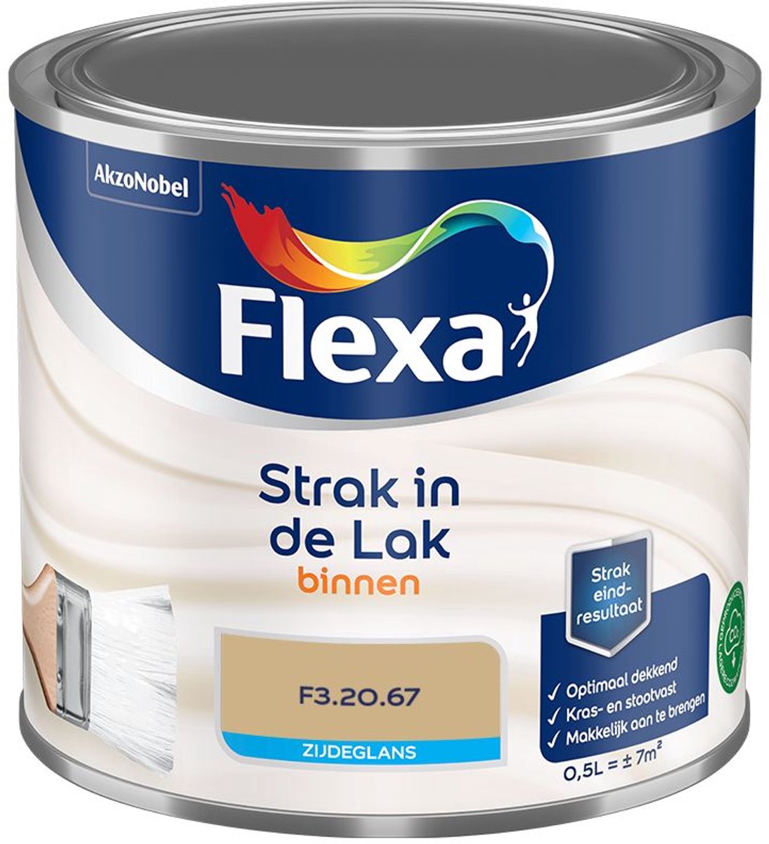 Flexa - Strak In De Lak Binnenlak Zijdeglans - F3.20.67 - Mengverf - 500 Ml