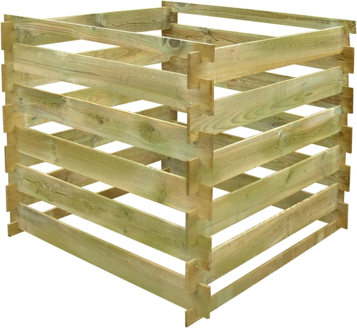 Tuincompostbak met latten 0,54 m³ van hout, gazon en tuin, tuin, composteerder (SPU:41656)