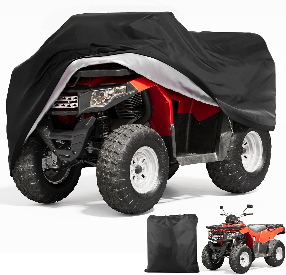 ATV dekzeil 250 x 110 x 120 cm - waterdicht - stofdicht - bescherming tegen weersinvloeden - ShopVlot