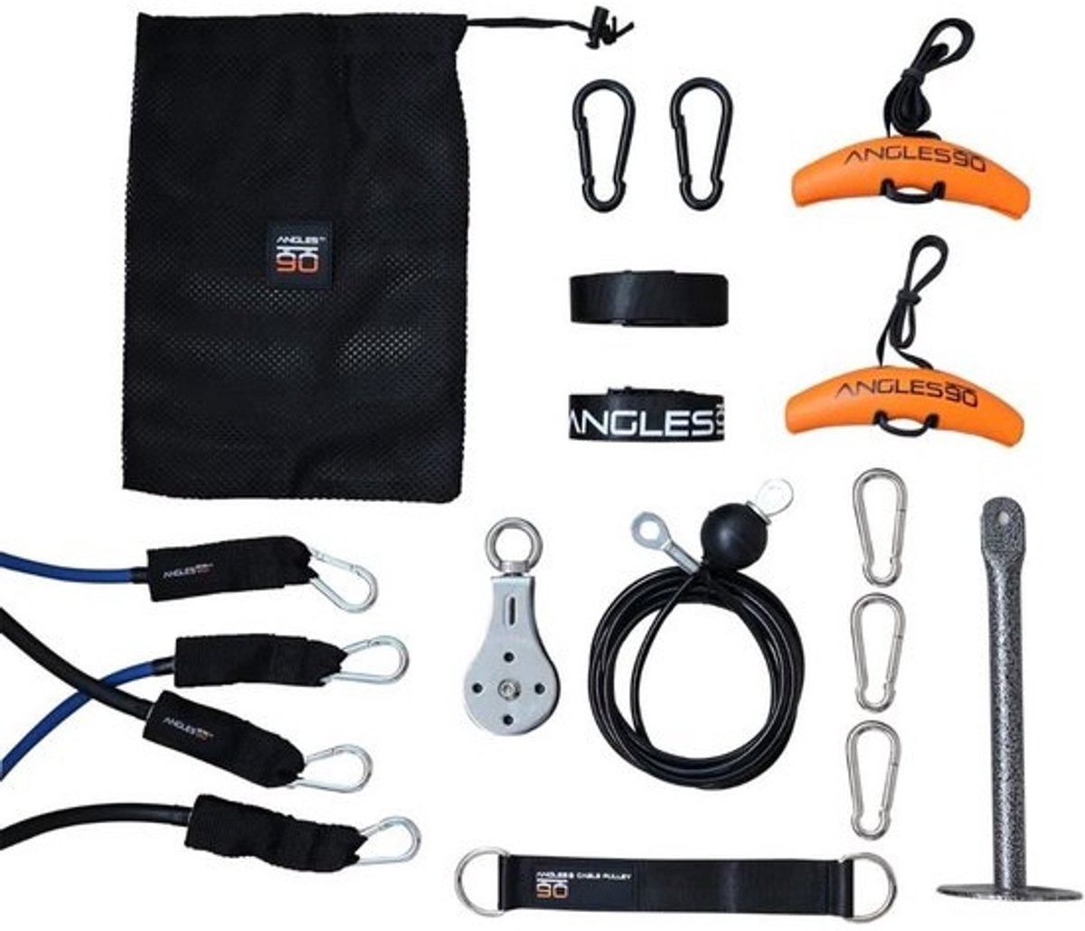 Full Body Krachttraining Set met Katrolsysteem en Handgrepen voor Thuisgebruik