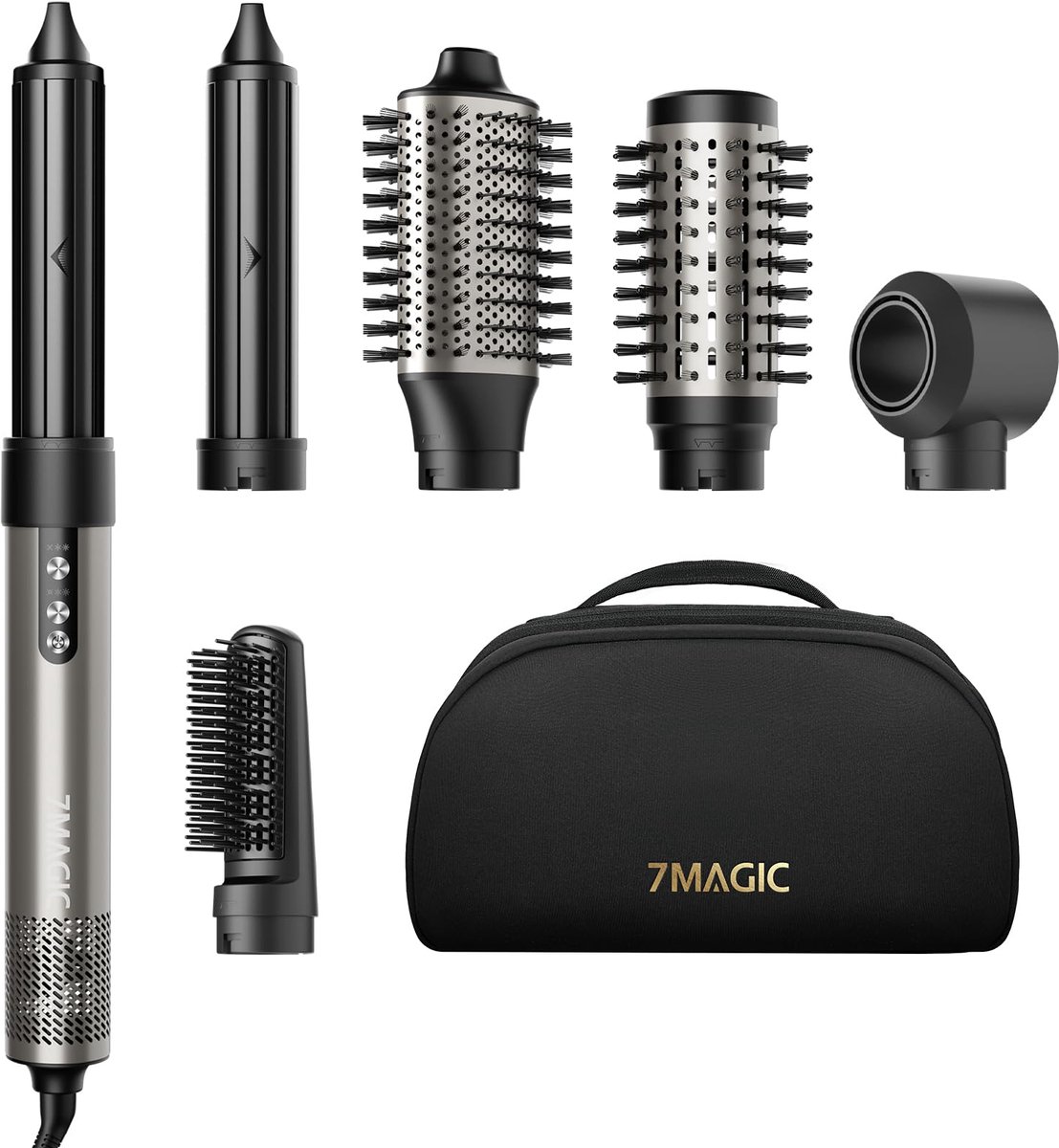 Airstyler 6-in-1 - Ionische Föhn - Professionele Heteluchtborstel - Voor Volume en Krullen - ShopVlot