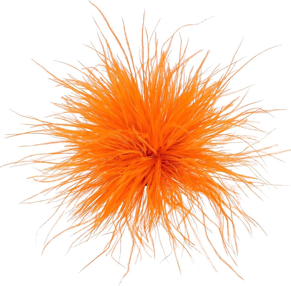 Veer broche voor vrouwen, grote veerbroche, elegant, reversspelden, oversized, voor jurk, feest, bruiloft, dans, banket, veiligheidsspelden, oranje