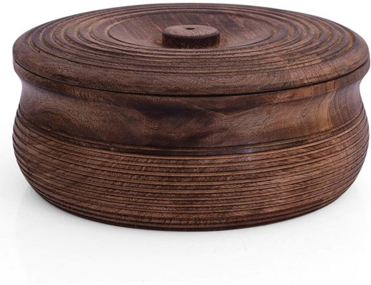 Handgemaakte Houten Tortilla Houder voor Warme Chapati en Roti – Duurzaam Servies voor Thuis