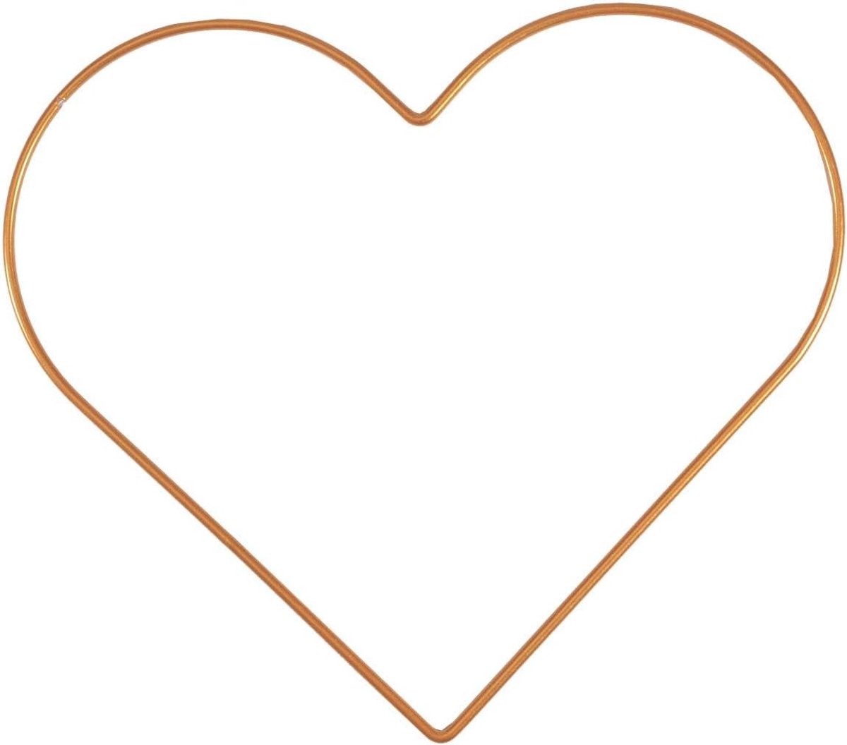 Creative Metalen frame Hart Ø25cm Goud