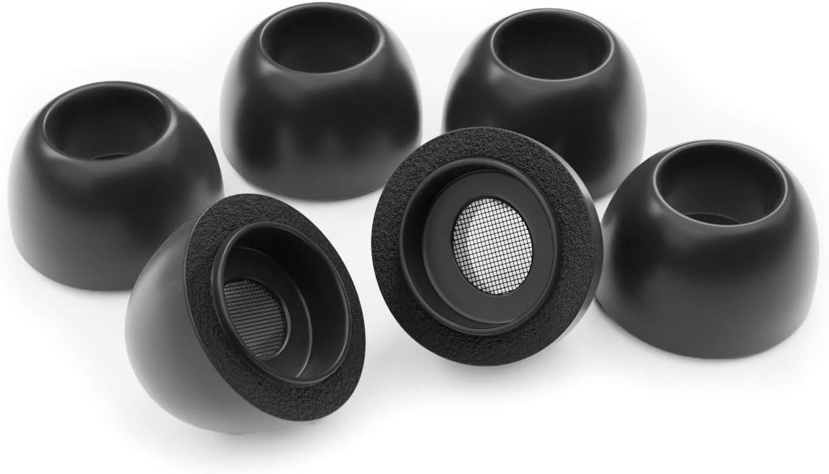 6 x Traagschuim Oordopjes Puntje voor Apple AirPods Pro 1 & Pro 2 Oortelefoons - Klein