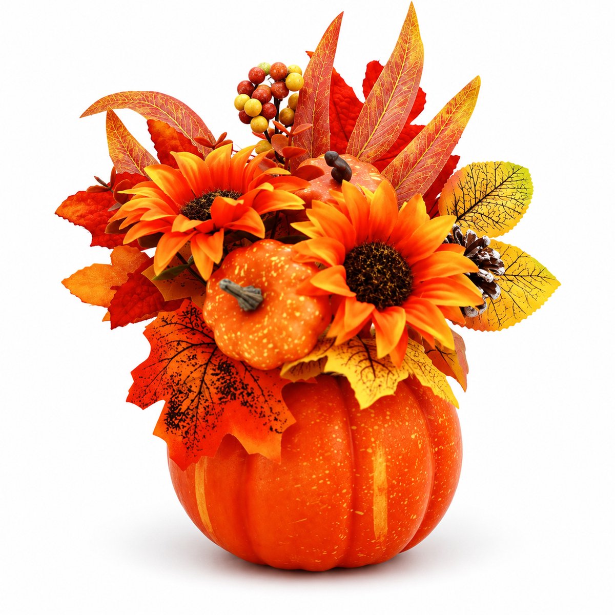 Halloween Kunstmatige Schuim Pompoen Ornament - voor Tafel en Woonkamer - Binnen Woondecoratie