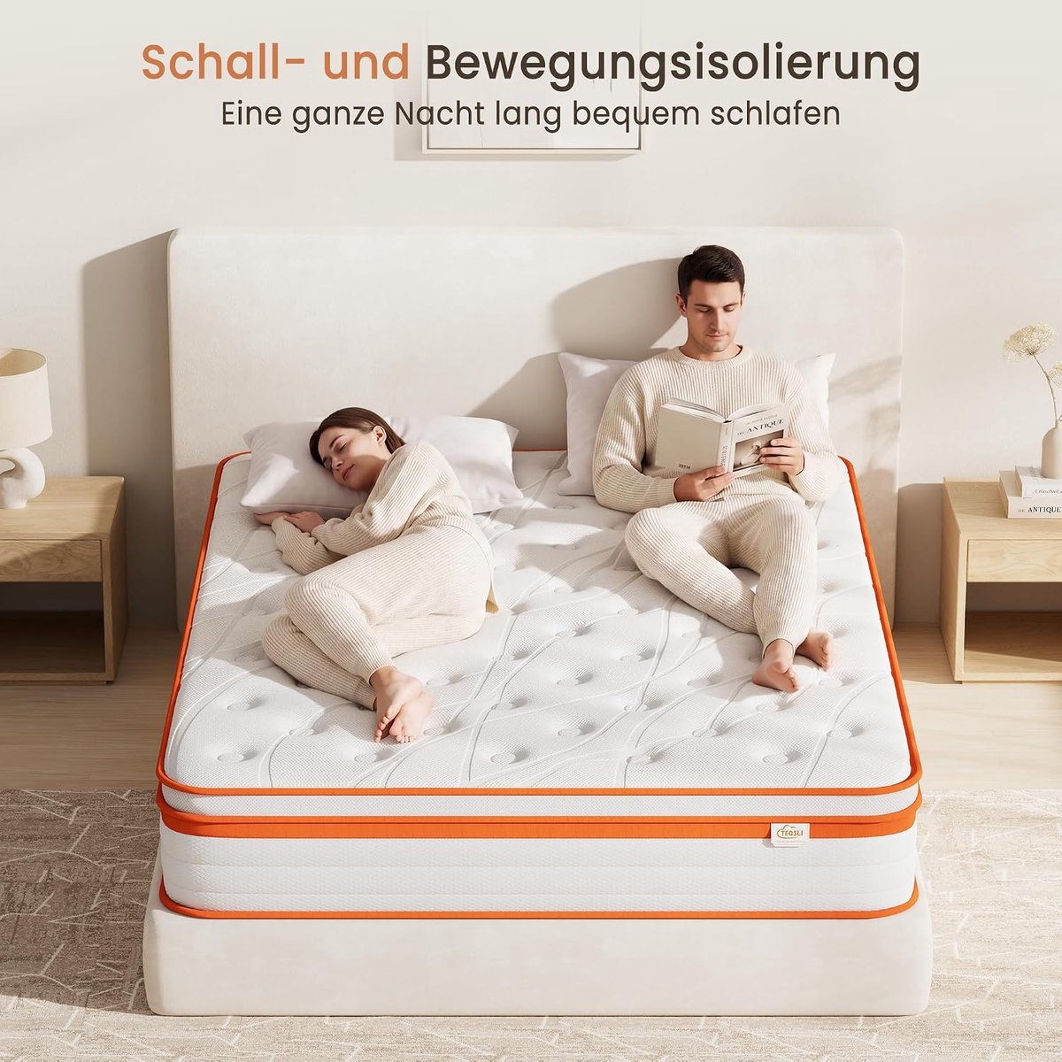 Ergonomic Motion-Relief Gel-Pocketveringmatras 140x200x25 cm H3 - 9-Zone Orthopedisch Koudschuim & Gel Memory Foam Matras - Drukverlagend & Ademend - Oeko-Tex & CertiPUR Gecertificeerd