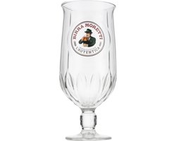 Birra Moretti Voetglas Met Reliëf bierglazen | 6x 500 ml