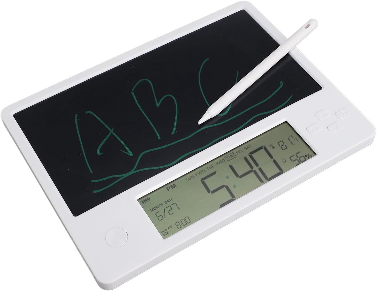 Digitale Kalender en Elektronische Planner met Aanraakpen, Oplaadbaar LCD Schrijfbord met Vouwbare Stand voor Thuis en Kantoor Agenda's