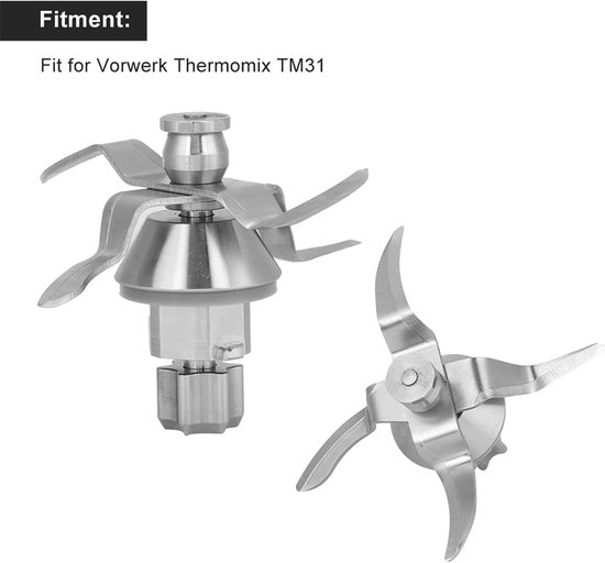 Blender messenaccessoires van roestvrij staal voor Thermomix TM31 en TM51 - Keukenhulp, Mixen, Koken — afbeelding 3