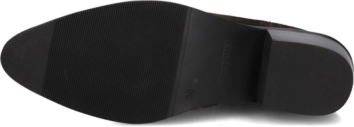 Maruti Maria Enkellaarsjes - Enkelboots met rits - Dames - Bruin - Maat 37