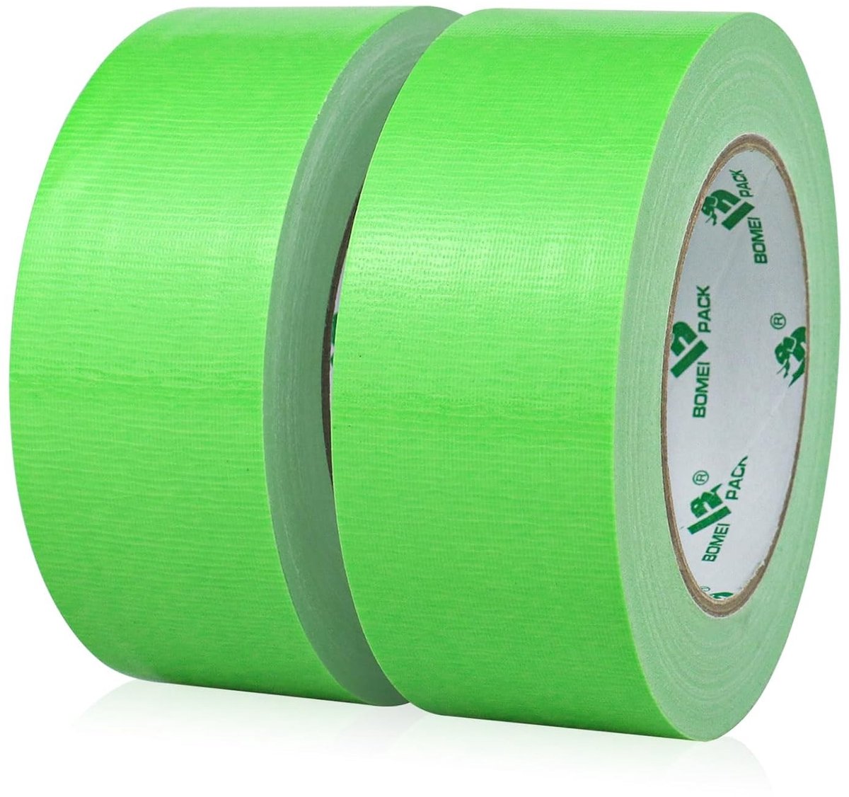 Set van 2 Rollen Waterdichte Groene Plakband 50mm x 30m – Textiel Plakband – Extra Sterke Hechting – Duct Tape voor Diverse Toepassingen