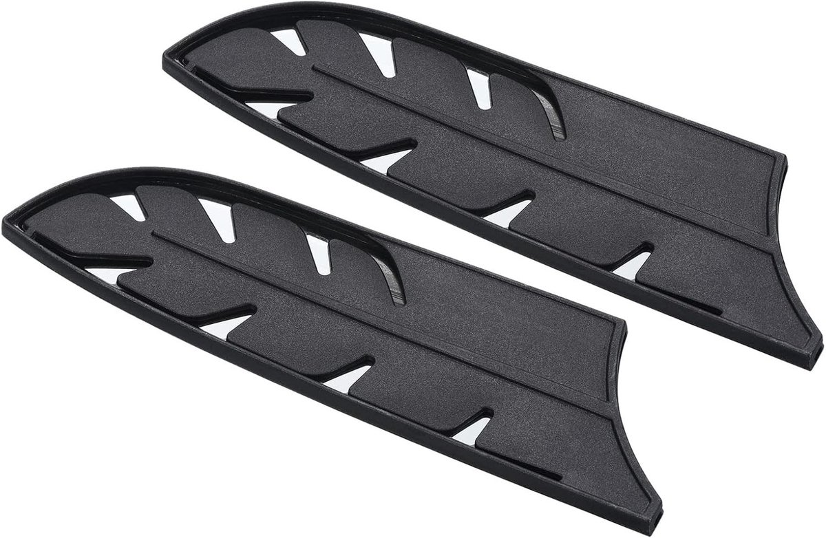 Veilige Beschermhoezen voor 7" Santoku Messen - Universele Snijbeschermers, 2 Stuks, Zwart, Keukenaccessoires voor Messen en Snijgereedschap