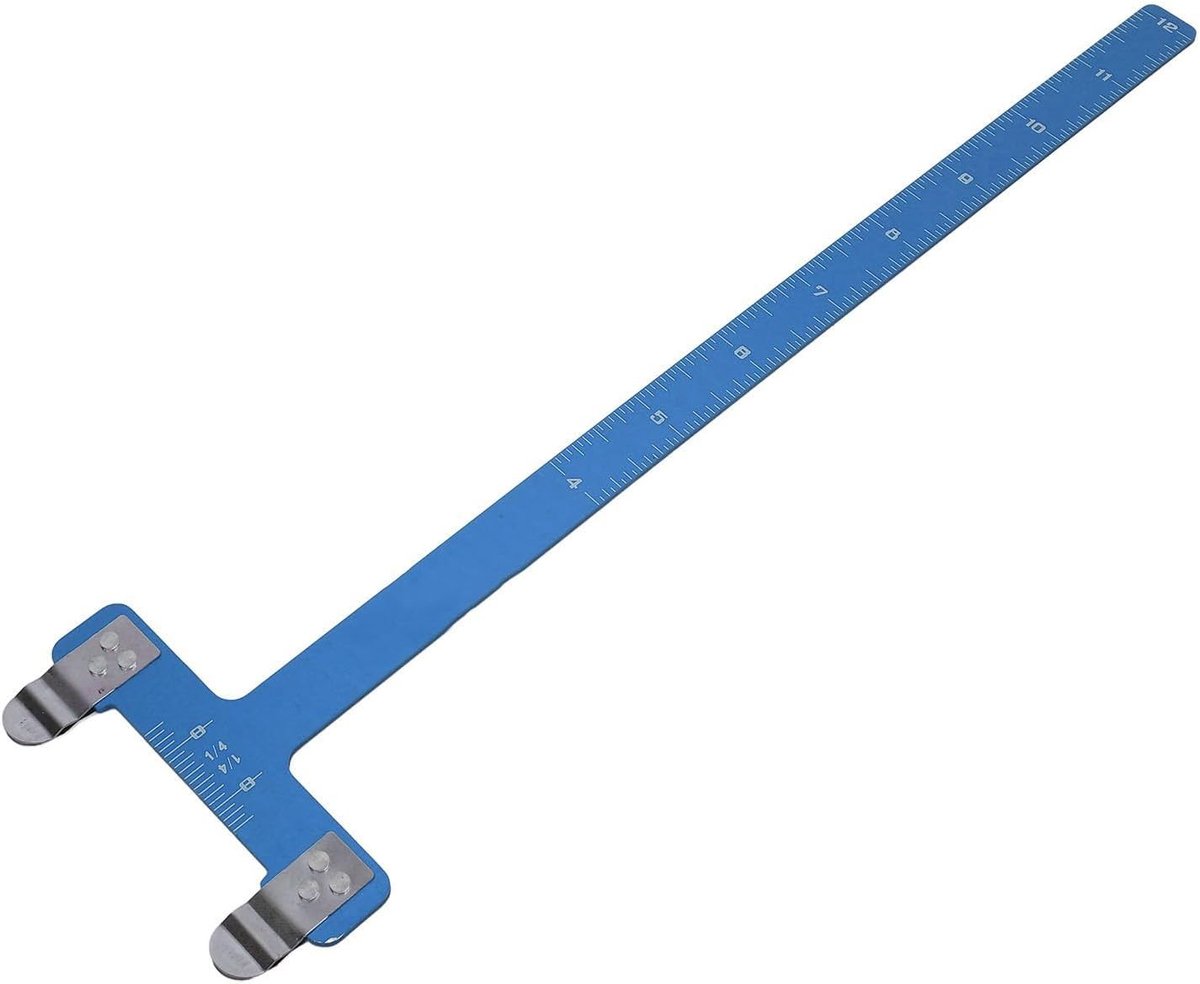 T-Shape Boog Vierkant Liniaal en Meetinstrument voor Recurve en Compound Bogen Accessoires in Blauw