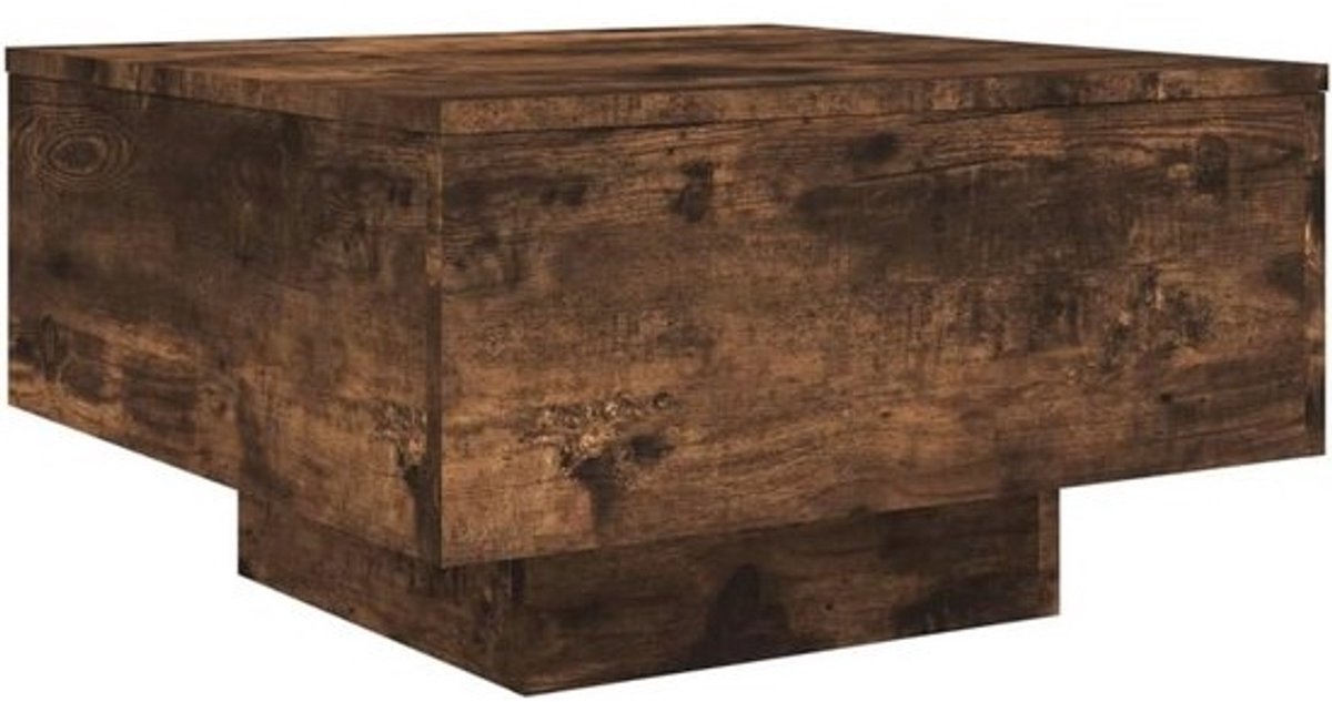 vidaXL Coffee table 55x55x31cm wood smoked oak, side table, living room table, center table, sofa table, accent table