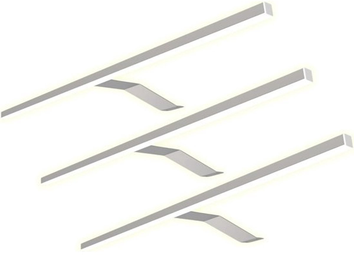 LED Opbouwlamp voor Kasten Verlichting - Set van 3 Warm Wit 600mm