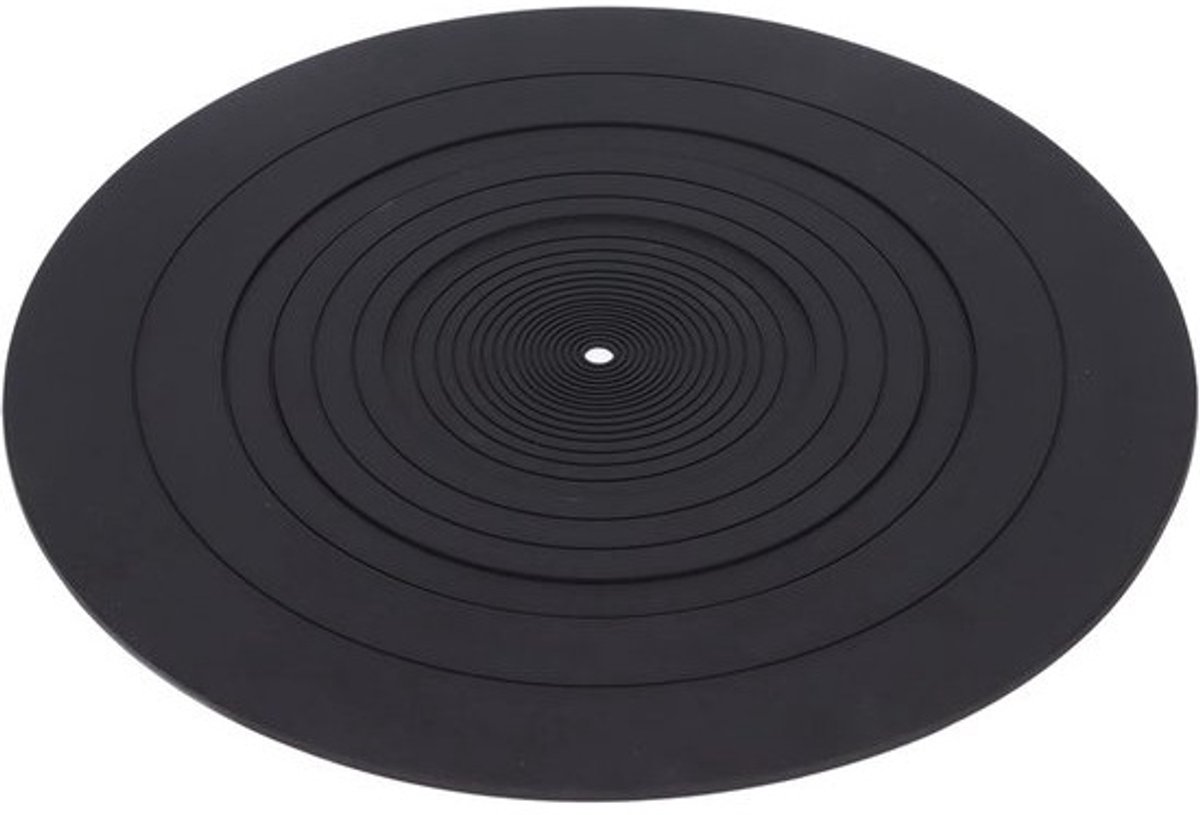 Allecta- Draaitafelmat Antistatisch Vinylplaten Verminder Trillingen Rubberen - Vinylplatenspelers Cadeaus Vinylliefhebbers 12 Inch - Alle Soorten - Geschikt voor Draaitafelmat Kleurrijk Model