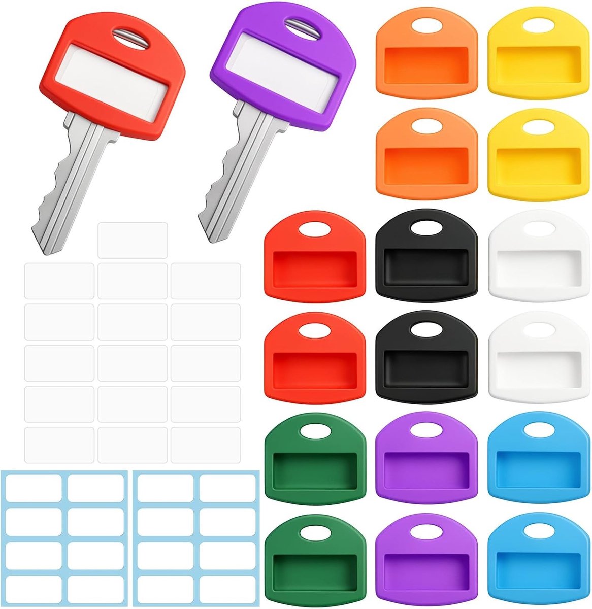 Set van 16 kleurrijke plastic toetsen voor het personaliseren van je toetsenbord