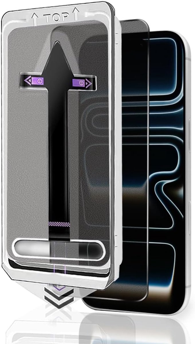 Beschermfolie voor privacy, compatibel met IP 18 Pro, gehard glas, 1 stuk, hardheid 9H, anti-spion, krasbestendig, zonder luchtbellen