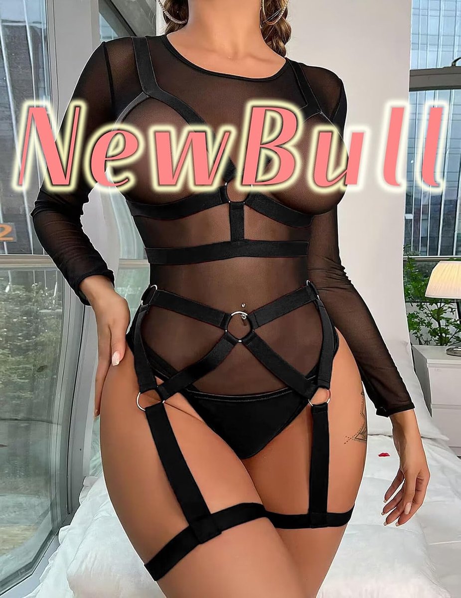 Dameslingerieset, 3-delig, holle beha, hoge taille, jarretelgordel en tanga-bandjes, ondergoedset, cosplay, SM bondage-kostuum voor koppels, Valentijnsdag, party, clubwear