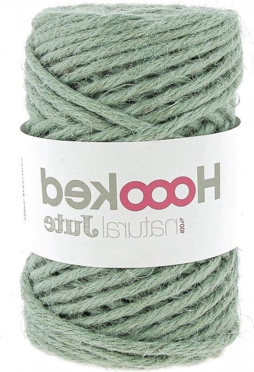 Serenity Mint 350g - 100% Natural Jute Boucle Rug