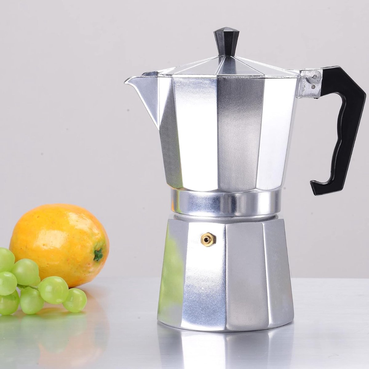Espressomaker van aluminium, 3 kopjes, 150 ml Espresso Mokka Maker Mokkakanne voor gas, elektrisch fornuis en keramisch kookveld (Mokkakanne)