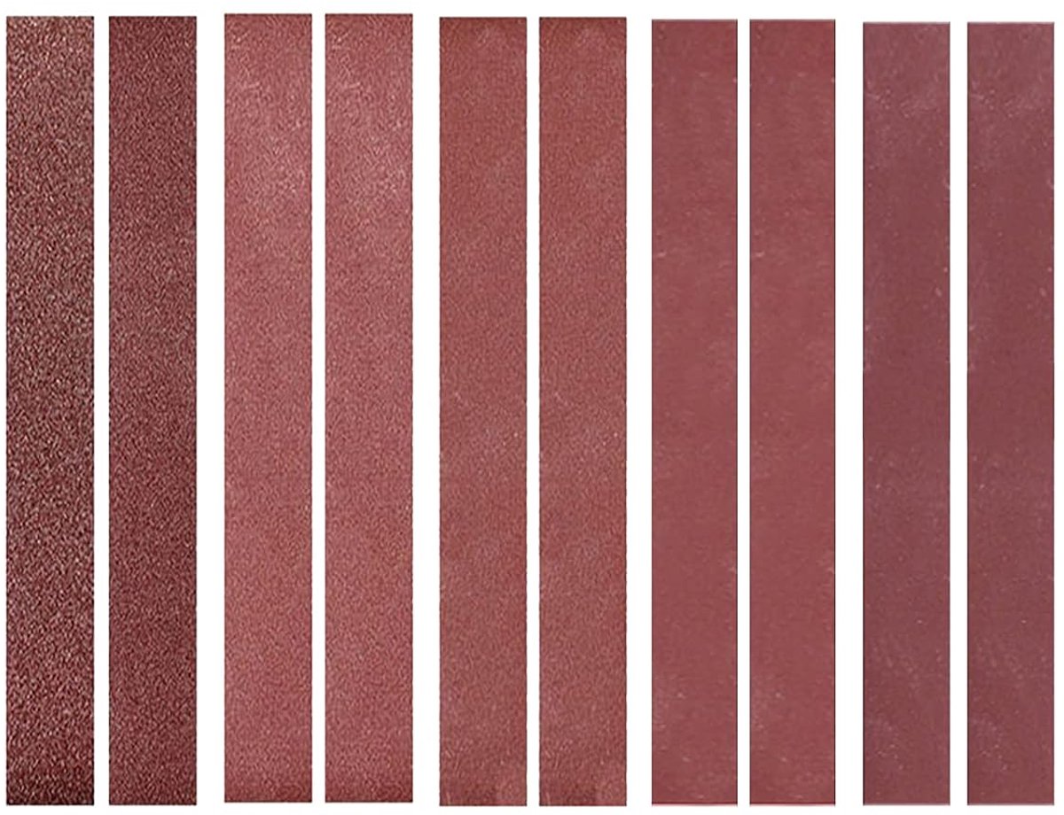 Banden (elk 2 met korrelgrootte 120, 240, 400, 800, 1000) schuurband van aluminiumoxide schuurpapier voor bandschuurmachine