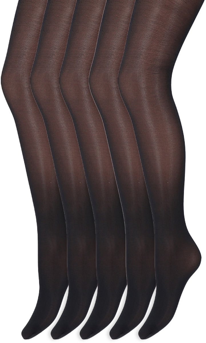 Marianne Glans Panty | 35 Denier | Merk: Marianne | Maat: S T/M Xxl | Kleur: Marine Blauw | 5 Paar