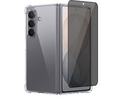 Hoesje geschikt voor Samsung Galaxy Z Fold 8 Ultra / Fold 7 – CrystalClear Back Cover – Schokbestendig – Privacy Screenprotector Full Cover