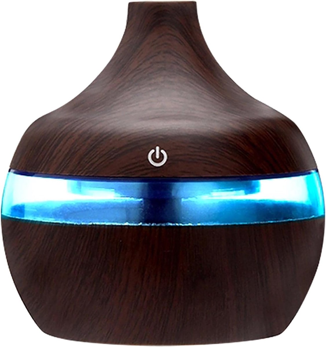 300ml Mini Diffuseur d'Huiles Essentielles, Luchtbevochtiger à bois Draagbare Luchtreiniger Electrique Ultrasonique Brume Parfum voor SPA, Massage, Yoga, Maison, Bureau, Chambre bébé (B)