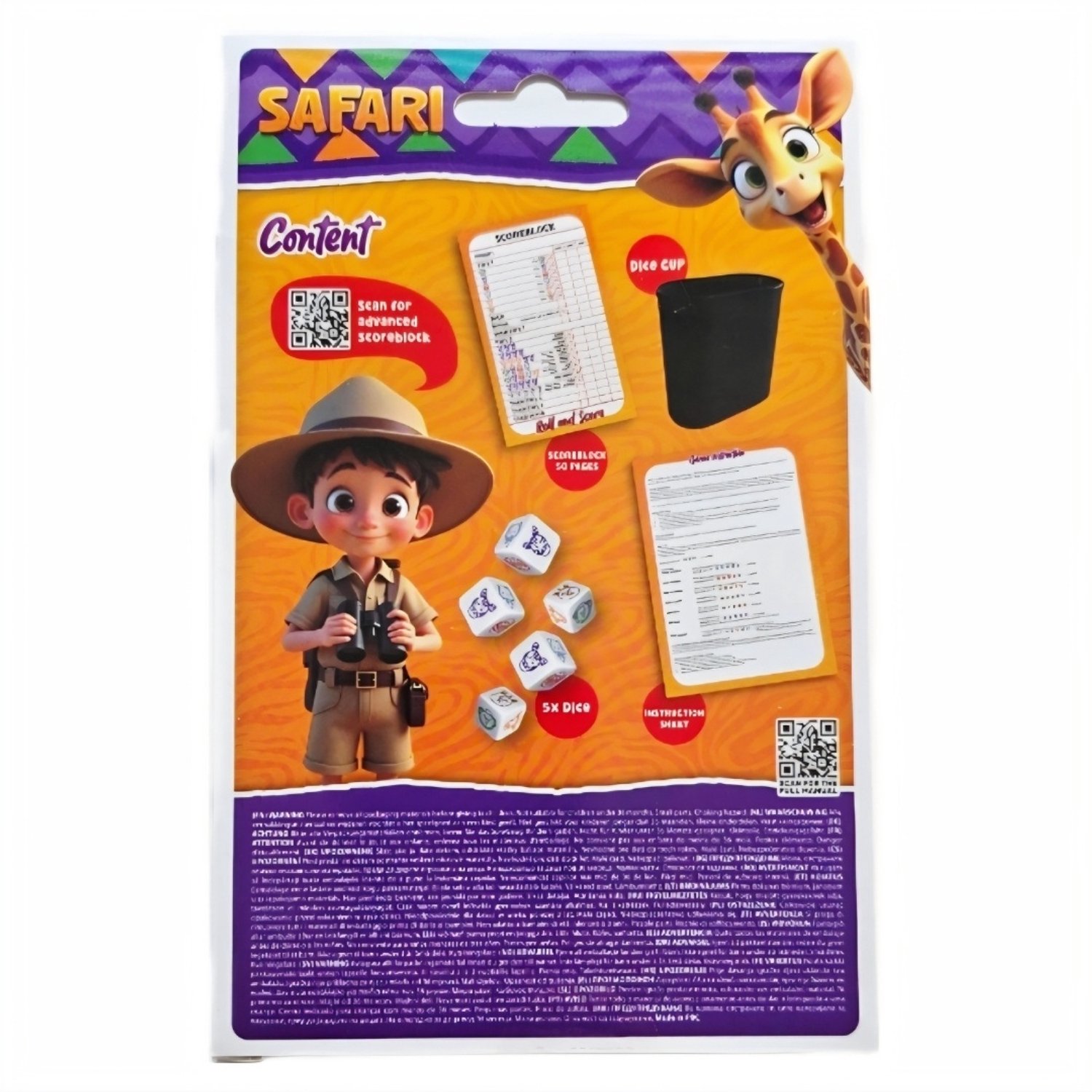 Ruby Toys - Safari Roll and Score - Dobbelspel - Kinderspel